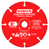 Diablo DCW030CAR101F 3" Carbide Grit Multi-Material Cut-Off Disc
